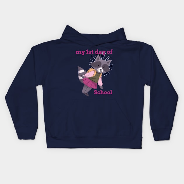 my 1st day at school Kids Hoodie by Zipora